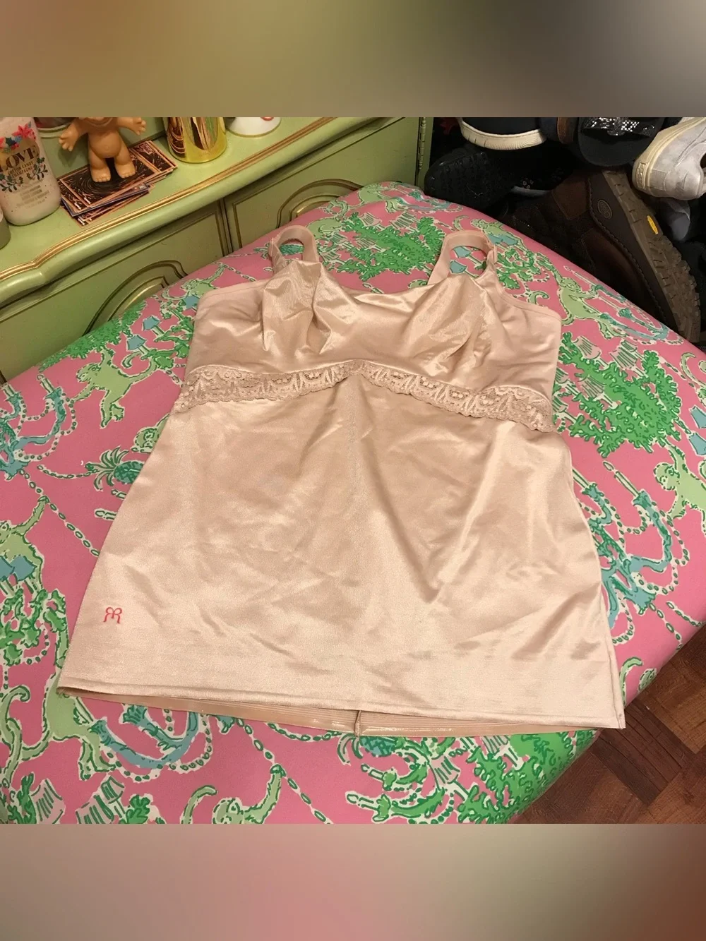 Ruby Ribbon tan heritage lace Cami Size 40 style 0818